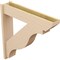 Ekena Millwork 7 1/2-in W x 36-in D x 36-in H Funston Slat Rough Cedar Woodgrain TimberThane Outlooker, Primed Tan OUTUR075X36X36FST24RCPR - alternate 5